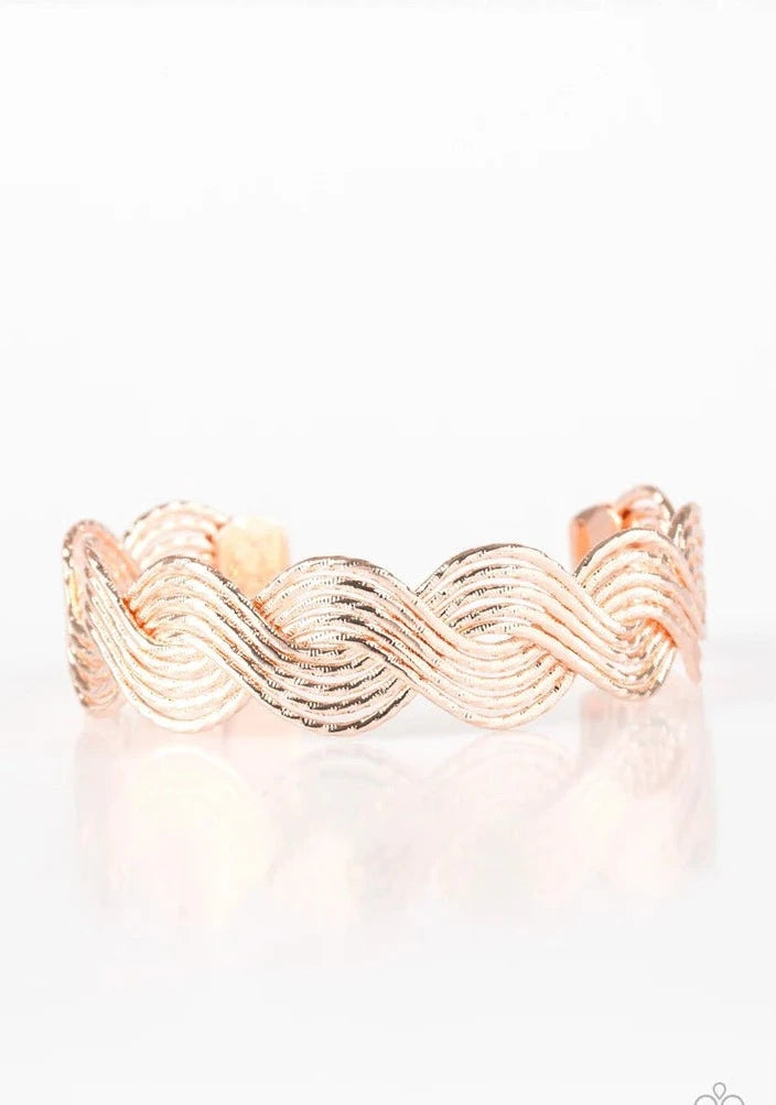 Braided Brilliance - Rose Gold