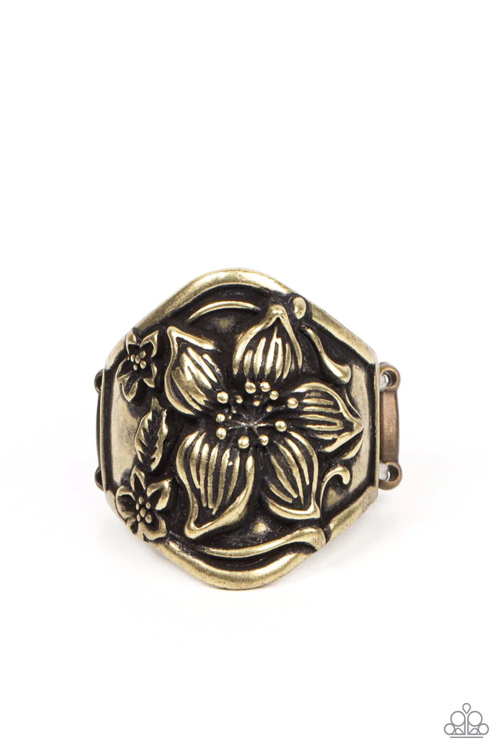 Hibiscus Harbor - Brass