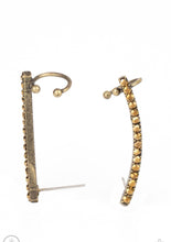 Load image into Gallery viewer, Give Me The SWOOP - Brass Post Earring
