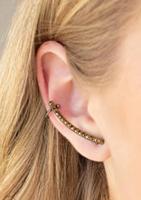 Load image into Gallery viewer, Give Me The SWOOP - Brass Post Earring
